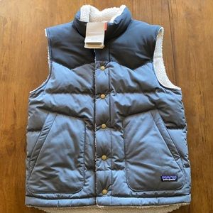Men’s reversible bivy down vest